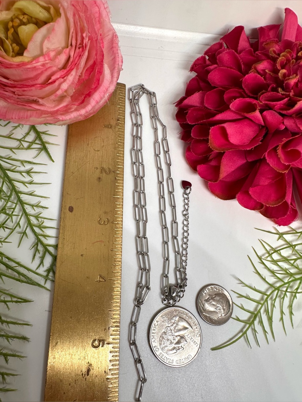 NEW ⚜️ Baroque Pearl Lariat Chain Necklace - Picture 5 of 5